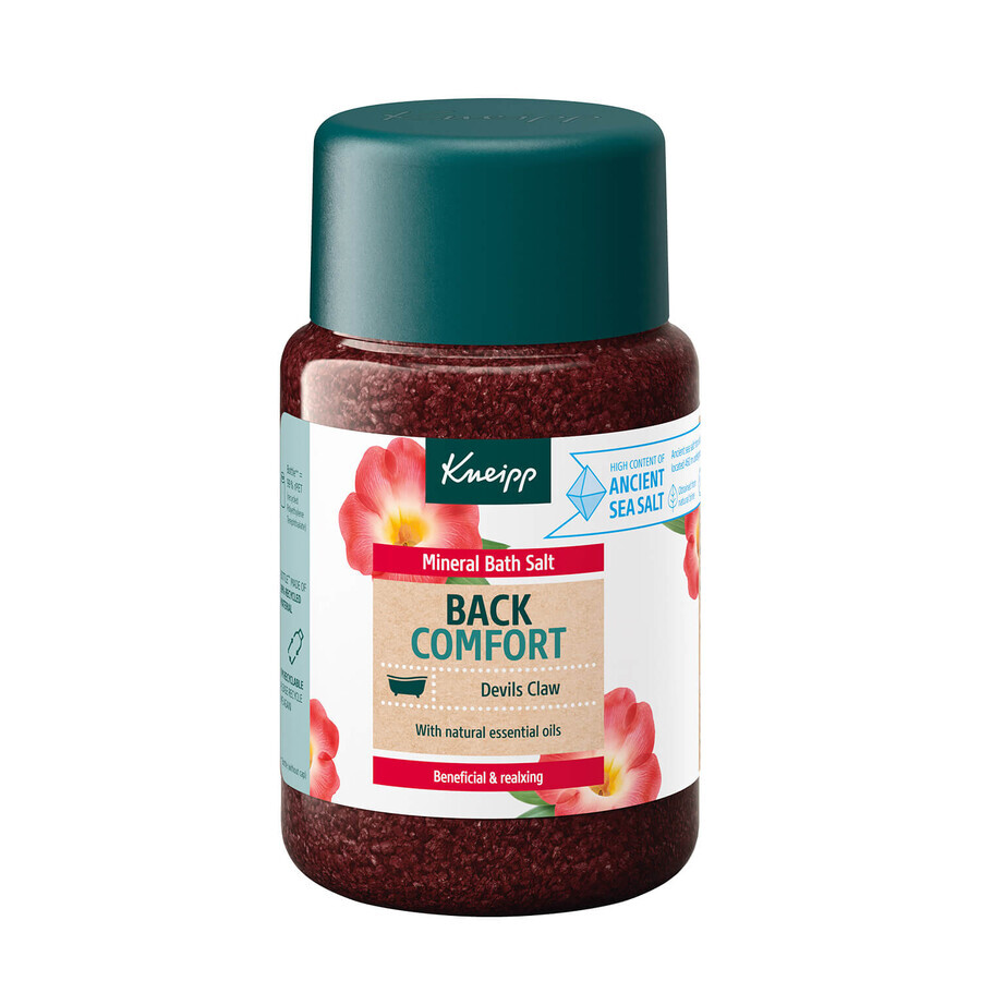 Kneipp Back Comfort, Mineralsalz-Badekristalle, schwarze Kralle, 500 g