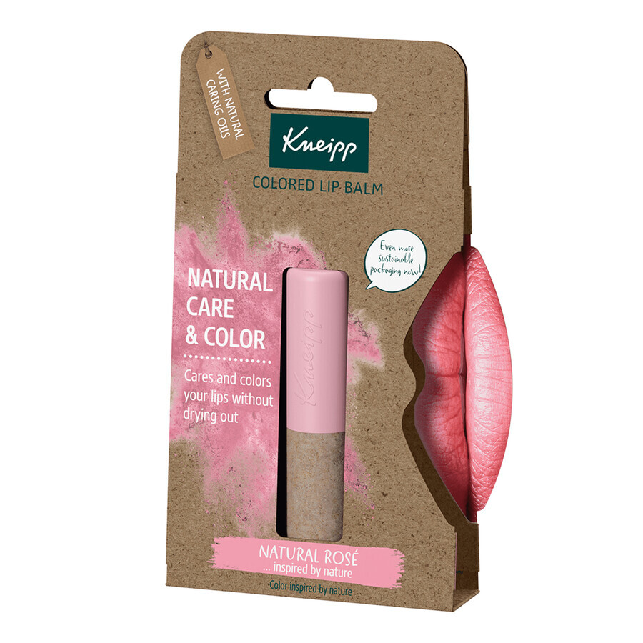 Kneipp Natural Care&amp;Color, kleurende lippenbalsem, natuurlijke roos, 3,5 g