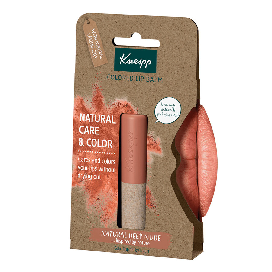 Kneipp Natural Care&amp;Color, baume à lèvres colorant, nude naturel, 3,5 g