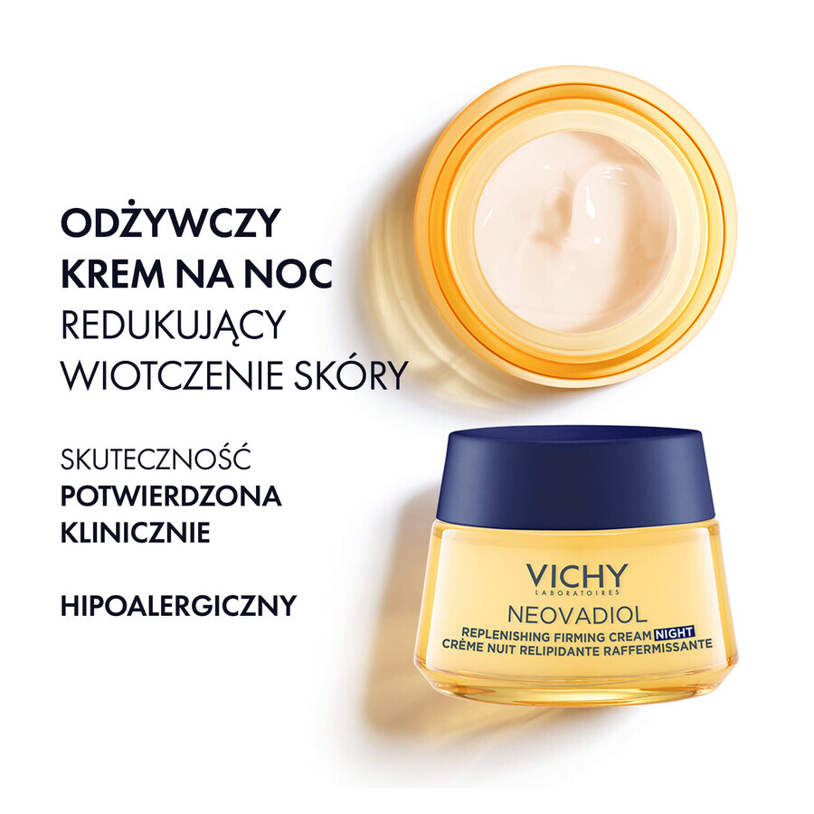 Vichy Neovadiol Post-Menopauze set, anti-verslapping dagcrème, 50 ml + nachtcrème, 50 ml + make-up tasje gratis