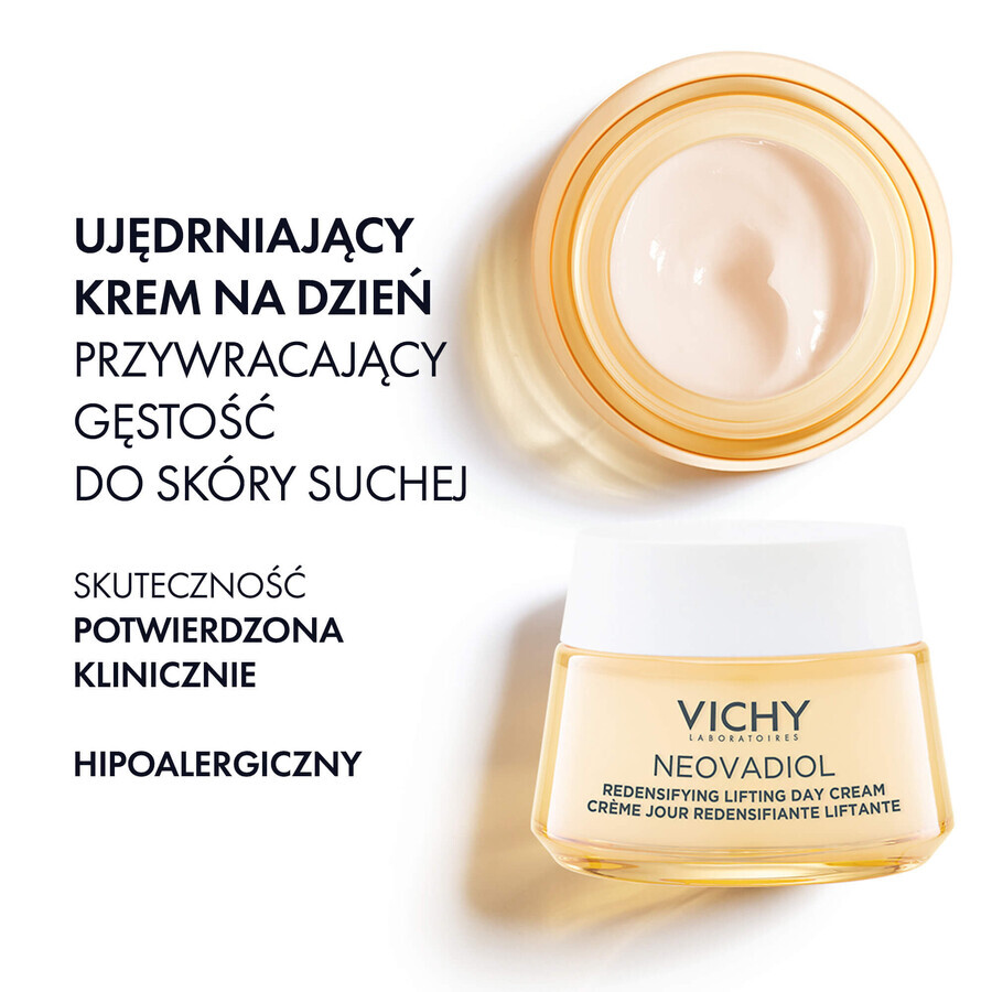 Set Vichy Neovadiol Peri-Menopauze, verstevigende dagcrème die de dichtheid herstelt, 50 ml + nachtcrème, 50 ml + cosmetisch tasje gratis