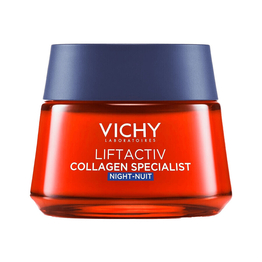 Vichy Liftactiv Collagen Specialist set, crème anti-rides, 50 ml + crème de nuit, 50 ml + trousse de maquillage offerte