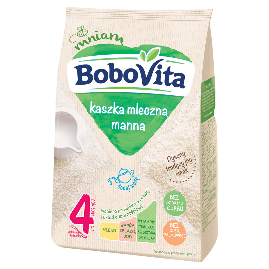 BoboVita Pap, melk, zonder toegevoegde suiker, na 4 maanden, 230 g