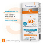 Pharmaceris S, veilige gezichtscrème, vanaf de geboorte, SPF 50+, 50 ml + Set, zonnebrandemulsie, SPF 50+, 10 ml + crème, gratis monster