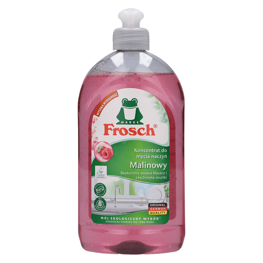 Frosch set, All In 1 dishwasher tablets, soda, 2 x 30 pcs + dishwasher concentrate, raspberry, 500 ml + recycling bags, 3 pcs free