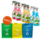 Set Frosch, anticalcaire, 2 x 500 ml + nettoyant, 2 x 500 ml + nettoyant cuisine, 2 x 500 ml + sacs de recyclage, 3 gratuits