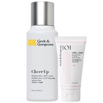 Geek &amp; Gorgeous Cheer Up 6% Mandelic Acid + Medium BHA Exfoliator 100ml + Jelly Joker Gentle Face Cleansing Gel 50ml Free