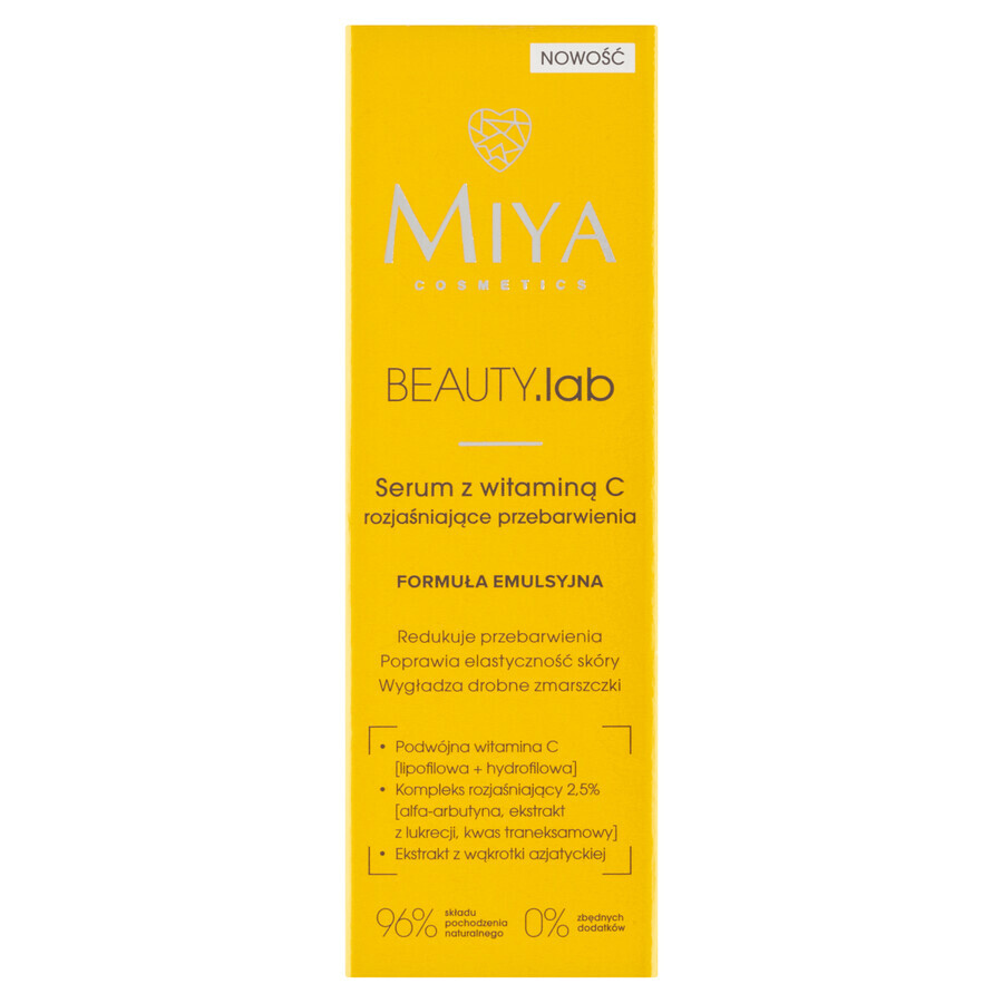 Miya BEAUTY.lab, Serum with vitamin C to reduce hyperpigmentation, 30 ml