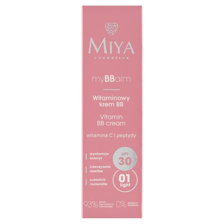 Miya myBBalm, vitamine BB crème, SPF 30, 01 licht, 30 ml