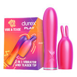 Durex Play Vibe &amp; Tease, vibratore 2 in 1 con punta stimolante