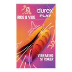 Durex Play Ride &amp; Vibe, masturbator masculin vibrator cu funcție de lingere