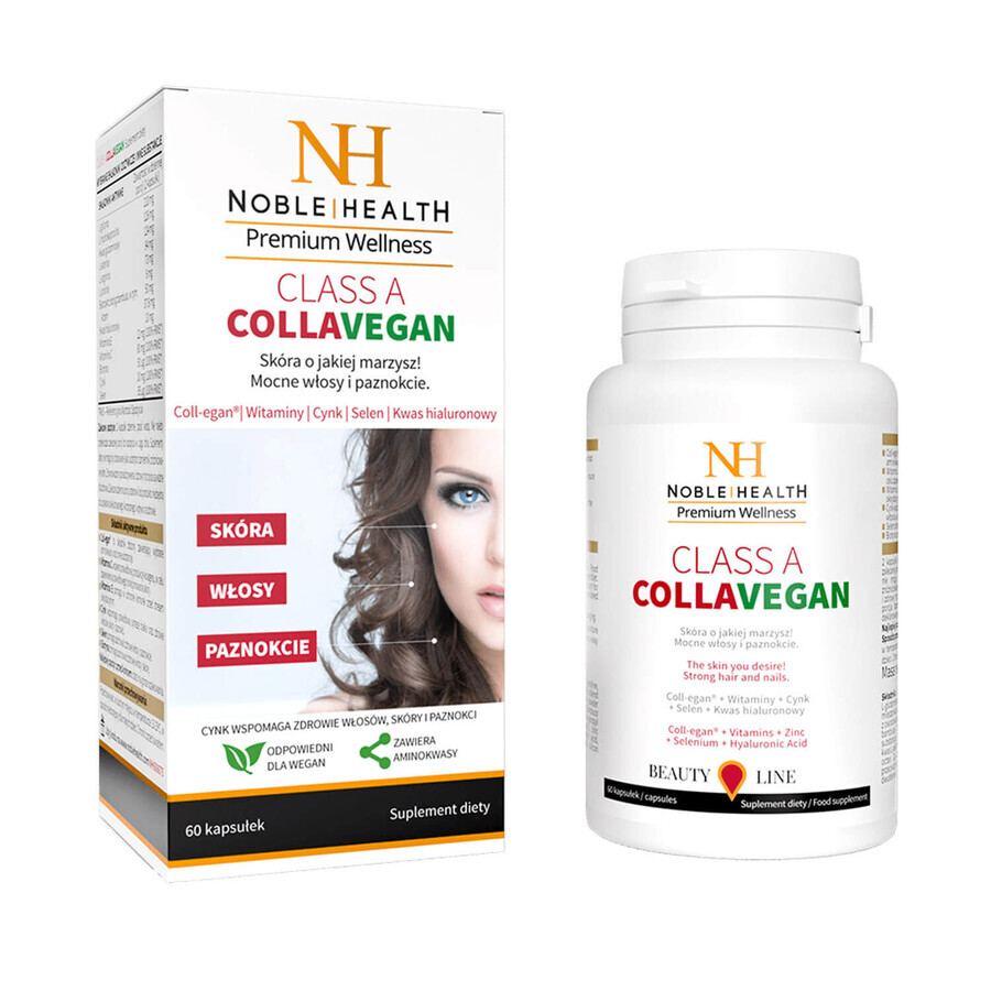 Set Noble Health Colágeno + Glucosamina y Vitamina C, 100 g + CollaVegan Clase A, 60 cápsulas