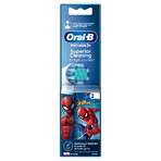 Oral-B Pro Kids, elektrische Zahnbürstenaufsätze, Spiderman, ab 3 Jahren, ultraweich, 2 Stück