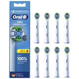 Oral-B Pro Precision Clean, vervangende opzetborstels voor een Clean Maximiser elektrische tandenborstel, 8 stuks