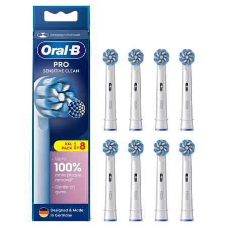 Oral-B Pro Sensitive Clean, vervangende opzetborstels voor elektrische tandenborstel, 8 stuks