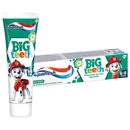 Aquafresh Grote Tanden, tandpasta voor kinderen, 6-8 jaar, Psi Patrol, 50 ml