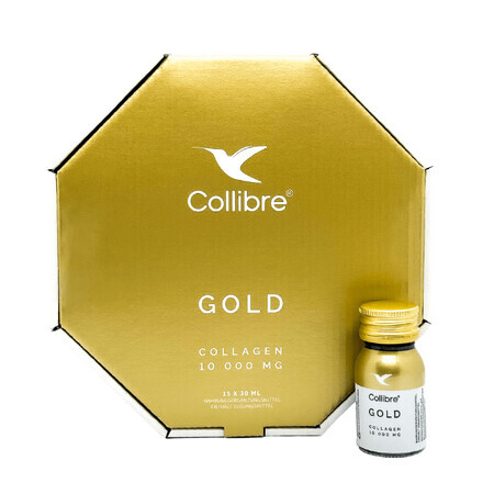 Collibre Gold Shot, collageen 10000 mg, 30 ml x 15 eenheden