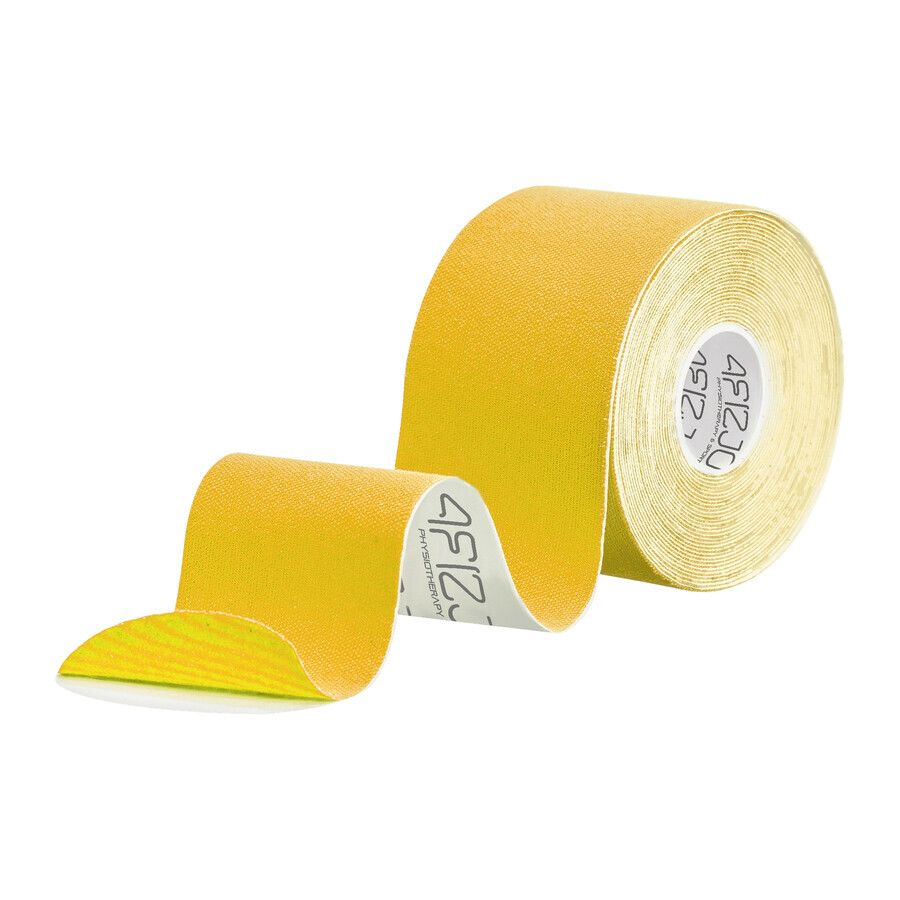 4Fizjo, kinesiotaping tape, geel, 5 cm x 5 m