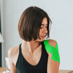 4Fizjo, nastro per kinesiotaping, verde, 5 cm x 5 m