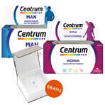 Set Centrum Man, 90 Tabletten + Centrum Woman, 90 Tabletten + Apart, Anhänger mit Perle gratis