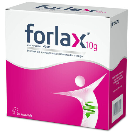 Forlax 10 g, poeder voor orale oplossing, 20 sachets