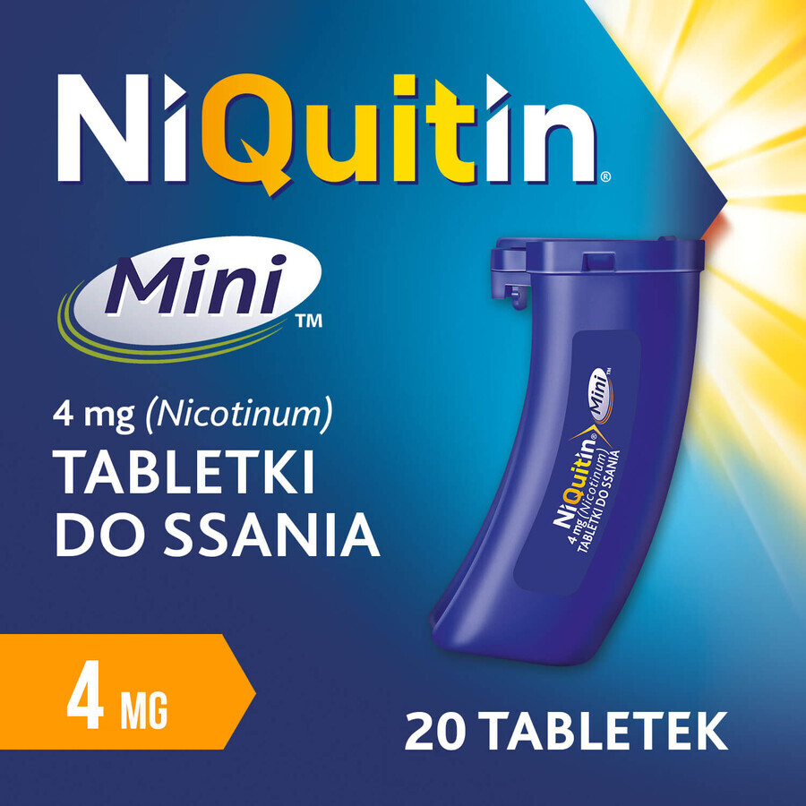 NiQuitin Mini 4 mg, 20 tablets