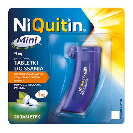 NiQuitin Mini 4 mg, 20 tablets