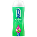 Durex, hydraterende intieme en massage gel 2in1, aloë vera, 200 ml