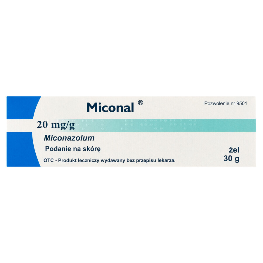 Miconal 20mg/g, gel, 30g