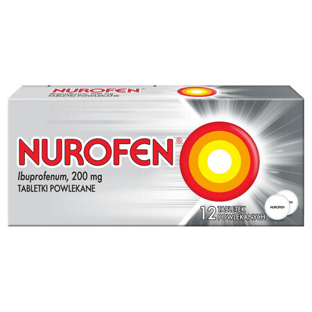 Nurofen 200 mg, 12 comprimés pelliculés