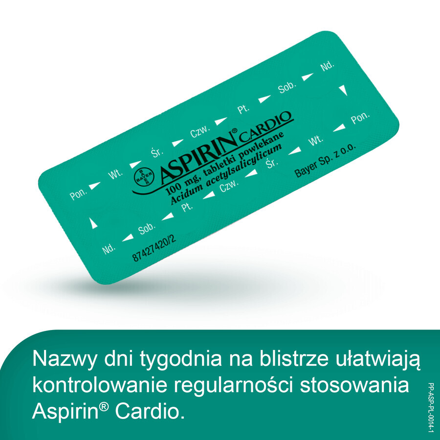 Aspirin Cardio 100 mg, 28 comprimate filmate