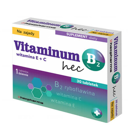 Vitaminum B2 Hec, 30 tabletten