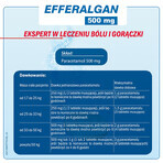 Efferalgan 500 mg, 16 effervescent tablets