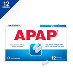 Apap 500 mg, 12 filmomhulde tabletten