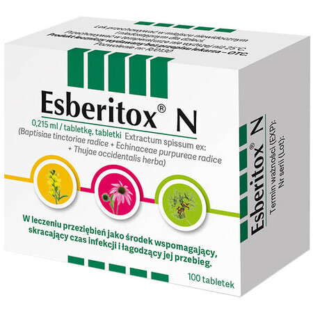 Esberitox N 0,215 ml, 100 compresse