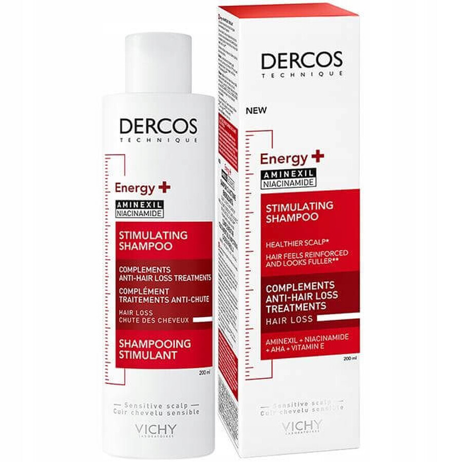 Vichy Dercos Energising, Kräftigendes Haarshampoo, 200 ml