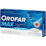 Orofar Max 2 mg + 1 mg, muntsmaak, 30 harde zuigtabletten