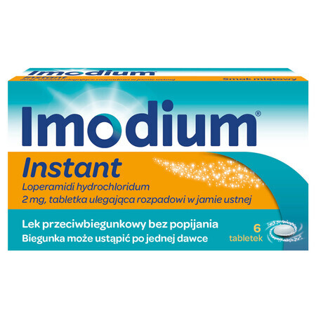 Imodium Instant 2 mg, 6 orally disintegrating tablets