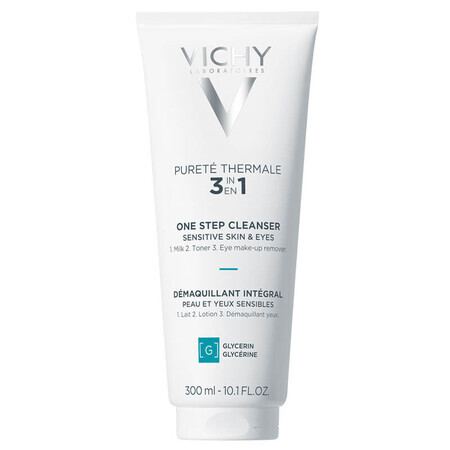 Vichy Purete Thermale, 3-in-1 make-up remover voor gezicht en ogen, 300 ml