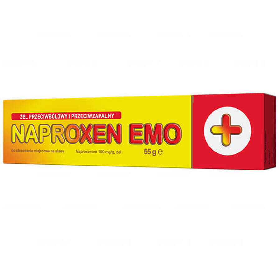 NaProxen Emo 100 mg/g, gel 10%, 55 g