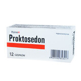 Proktosedon, rectale zetpillen, 12 stuks