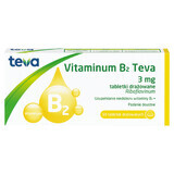 Vitaminum B2 Teva 3 mg, 50 geïrriteerde tabletten