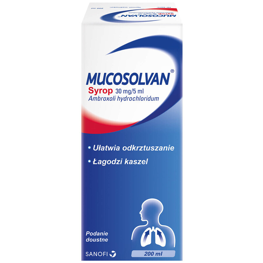 Mucosolvan 30 mg/5 ml, sirop, 200 ml