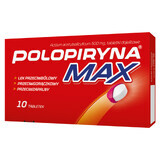 Polopiryna Max 500 mg, 10 enteral tablets