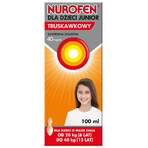 Nurofen for children Junior strawberry 40 mg/ml, oral suspension, 6-12 years, 100 ml