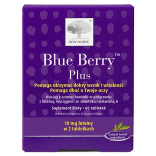 New Nordic Blue Berry Plus, 60 tablets
