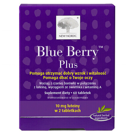 Nieuw Nordic Blue Berry Plus, 60 tabletten