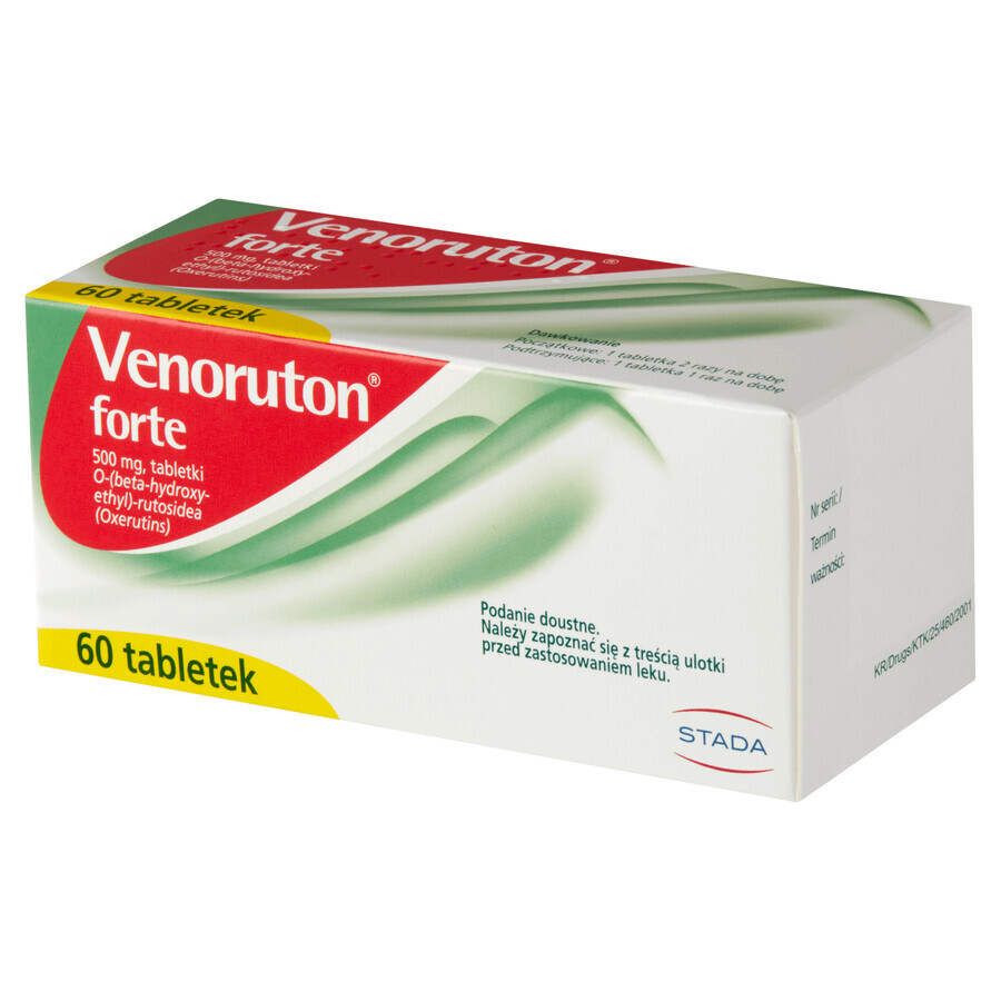 Venoruton Forte 500 mg, 60 tablets