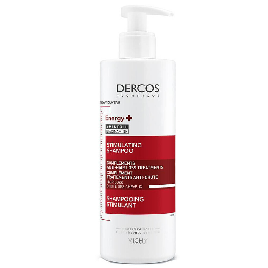 Vichy Dercos Energy+, Versterkende Shampoo voor Haar, 400 ml