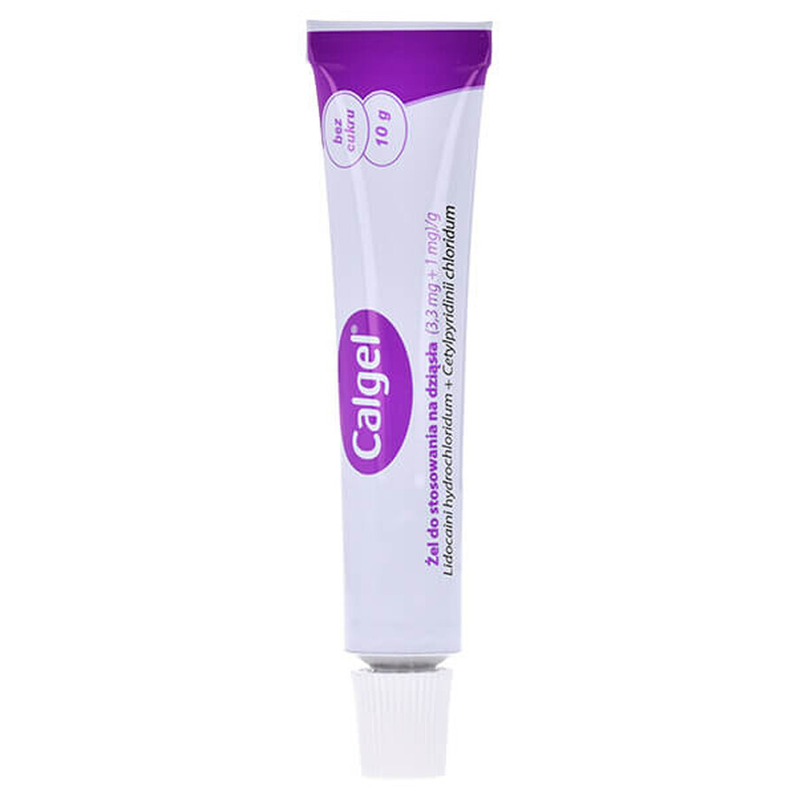 Calgel (3,3 mg + 1mg )/g, Gumă gel pentru copii de la 3 luni, 10 g